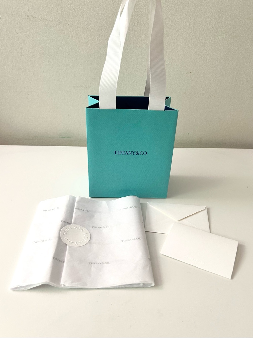 🌸TIFFANY & Co. Gift Bag with tissue paper & card